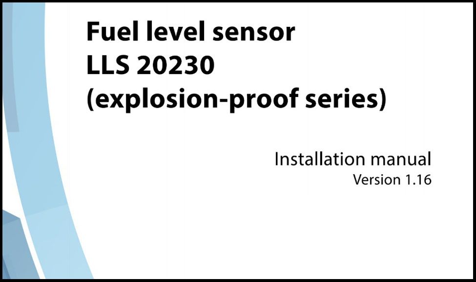 OMNICOMM Fuel-level Sensor LLS 20230 (Explosion-proof Series) Installation Manual