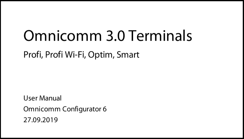 OMNICOMM  Series 3 Terminals User Manual