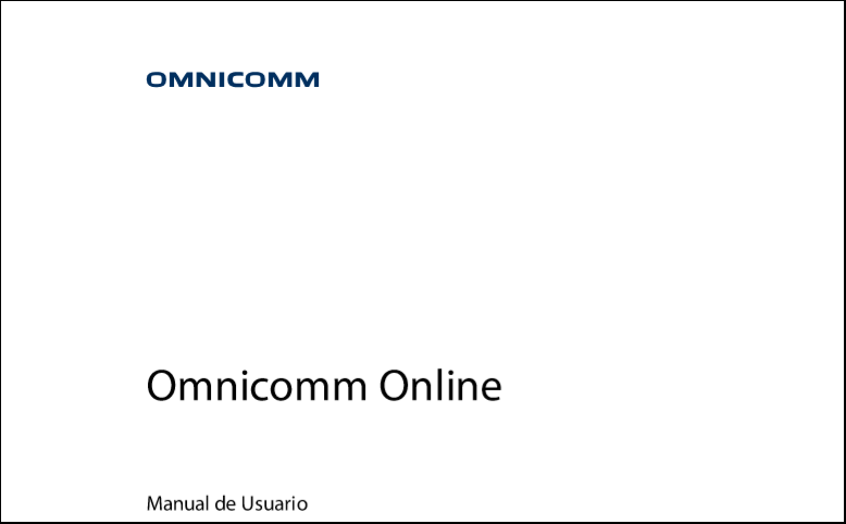 OMNICOMM Online Manual de Usuario